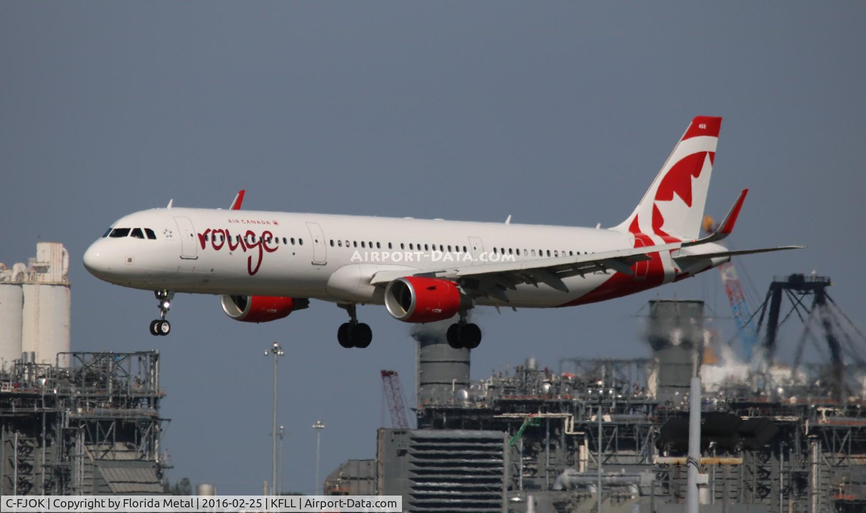 C-FJOK, 2015 Airbus A321-211 C/N 6844, Rouge A321 zx