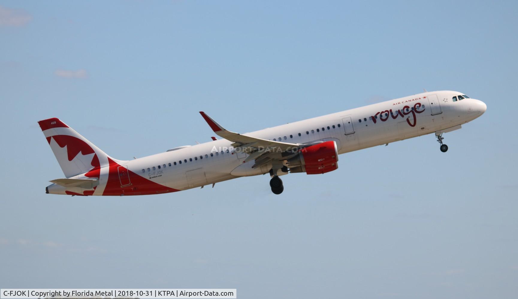 C-FJOK, 2015 Airbus A321-211 C/N 6844, Rouge A321 zx