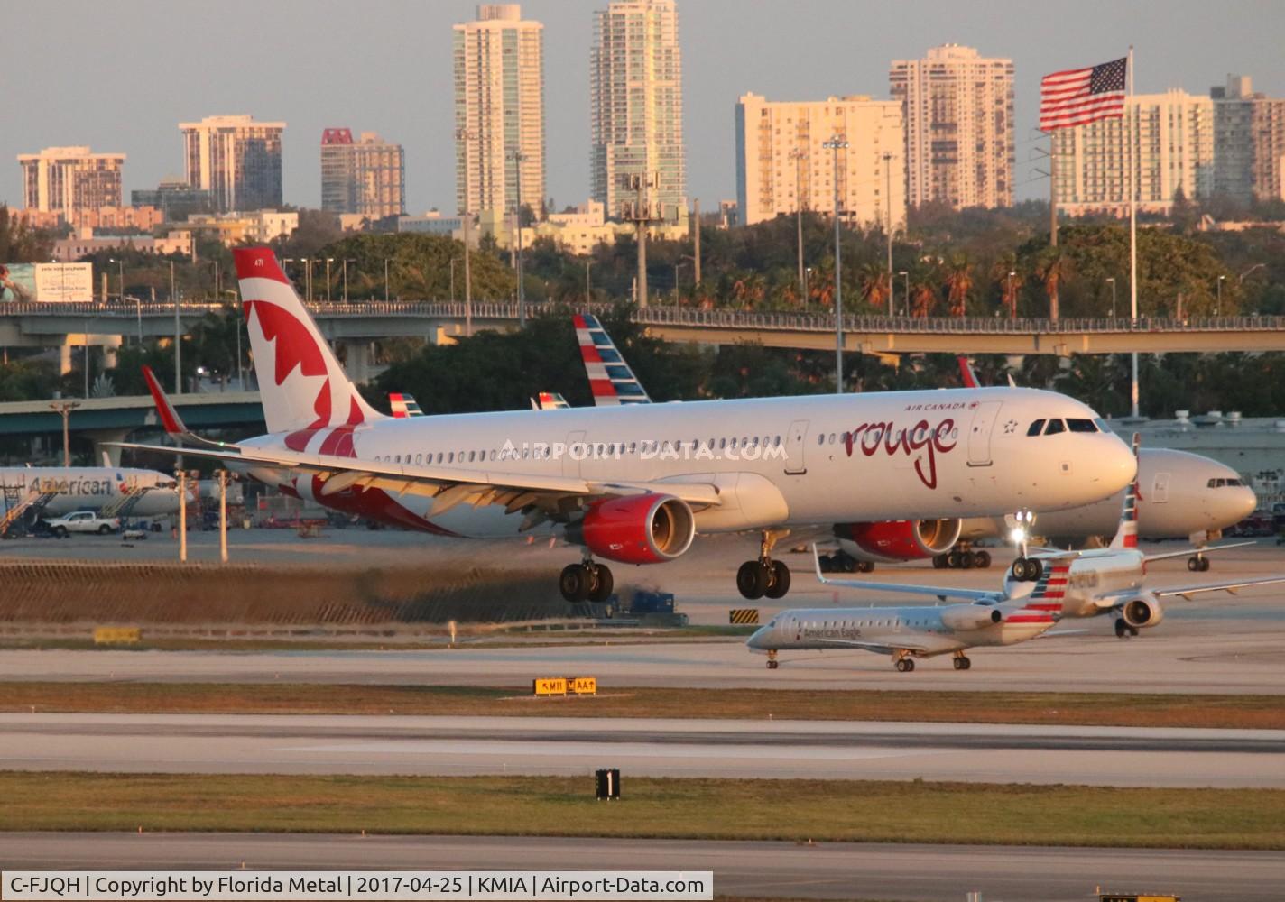 C-FJQH, 2015 Airbus A321-211 C/N 6905, Rouge A321 zx