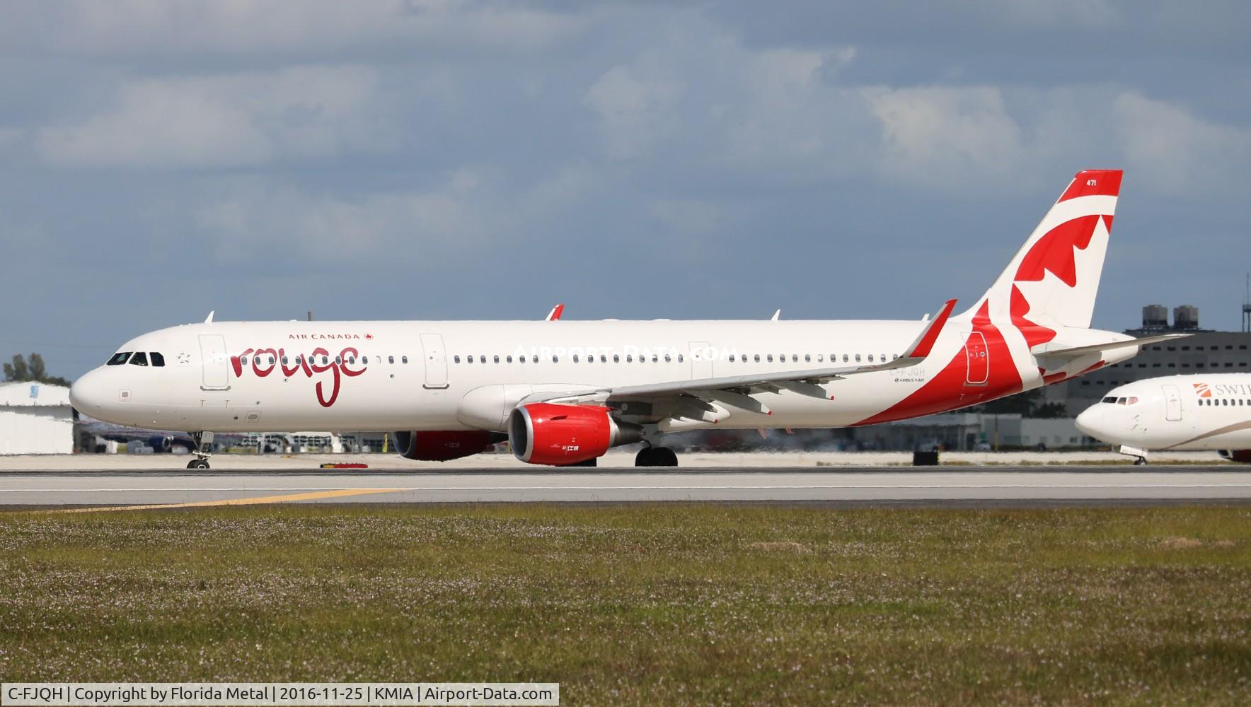C-FJQH, 2015 Airbus A321-211 C/N 6905, Rouge A321 zx