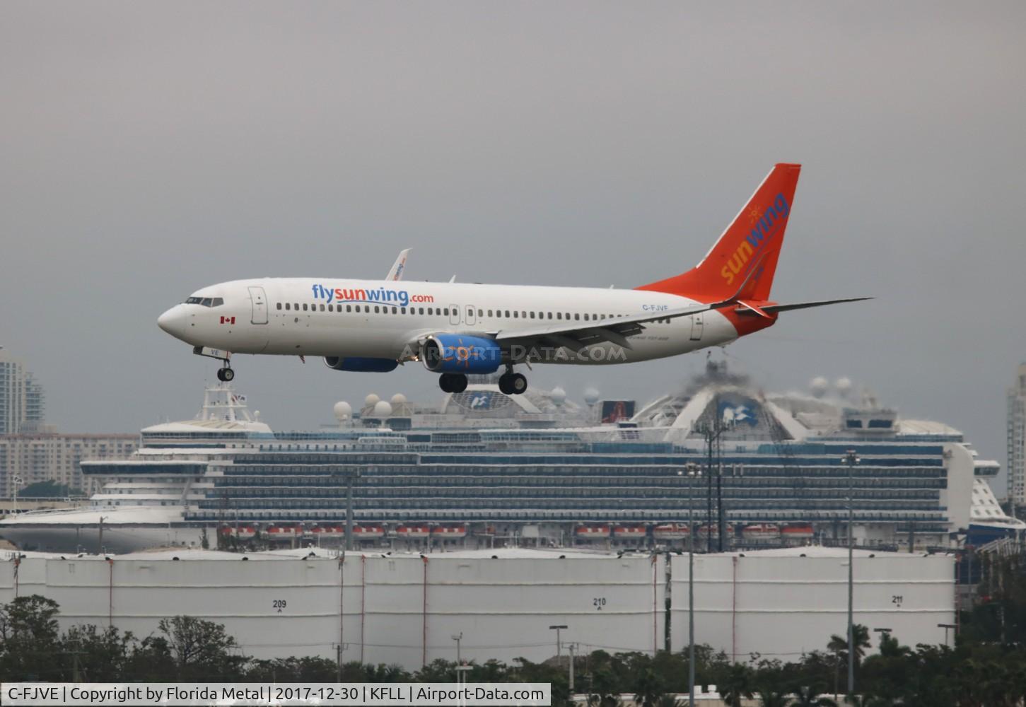 C-FJVE, 2006 Boeing 737-8DC C/N 34596, Sunwing 737-800 zx