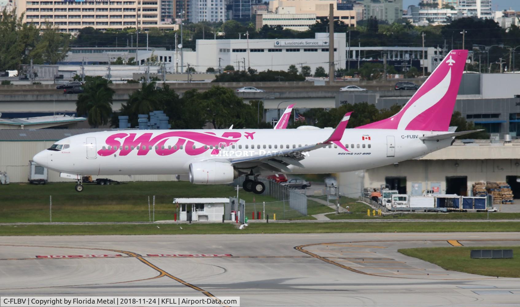 C-FLBV, 2015 Boeing 737-8CT C/N 40836, Swoosh 737-800 zx