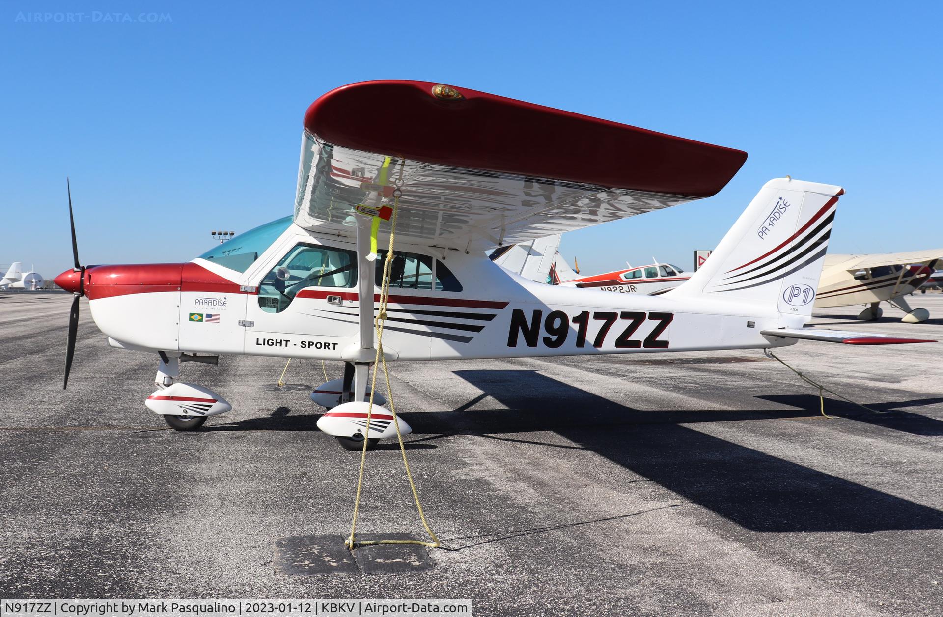 N917ZZ, Paradise Usa Llc Paradise P-1 SLSA LW C/N 0095, Paradise P-1 SLSA LW