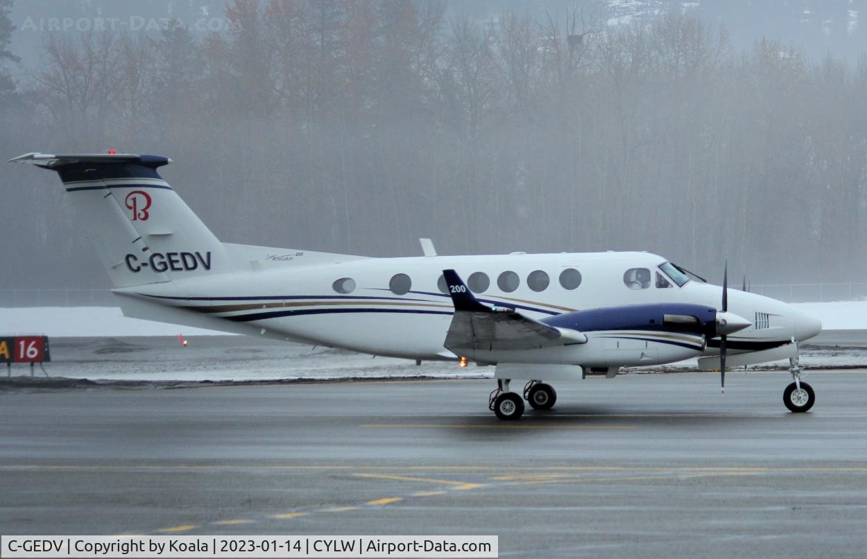 C-GEDV, 1980 Beech 200 C/N BB-628, Departure to Bozeman (BZN, MT).