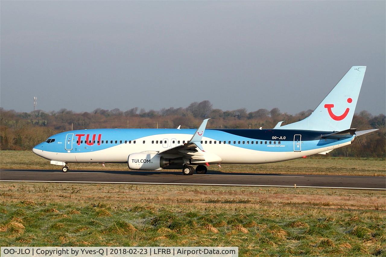 OO-JLO, 2007 Boeing 737-8K5 C/N 34692, Boeing 737-8K5, Taxiing rwy 07R, Brest-Bretagne airport (LFRB-BES)