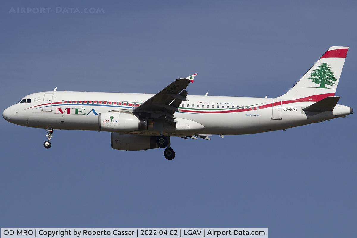 OD-MRO, 2010 Airbus A320-232 C/N 4296, Athens Airport