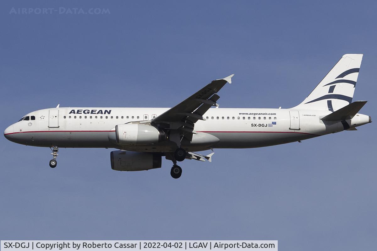 SX-DGJ, 2007 Airbus A320-232 C/N 3316, Athens Airport
