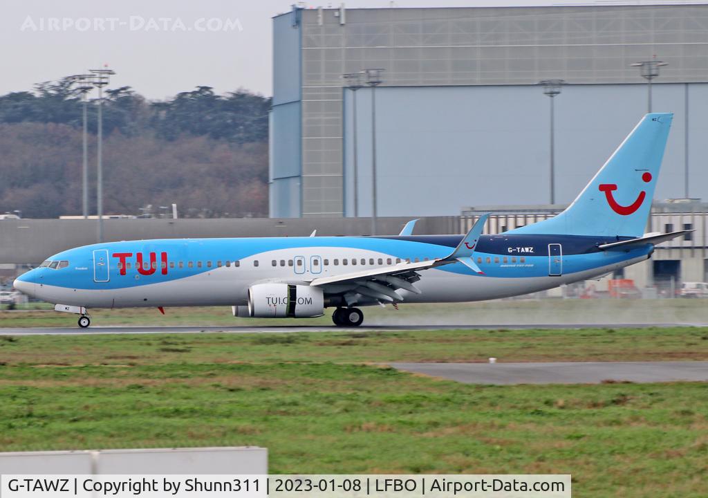 G-TAWZ, 2006 Boeing 737-86N C/N 32669, Landing rwy 14L