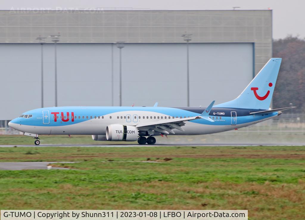 G-TUMO, 2020 Boeing 737-8 MAX C/N 44608, Landing rwy 14R