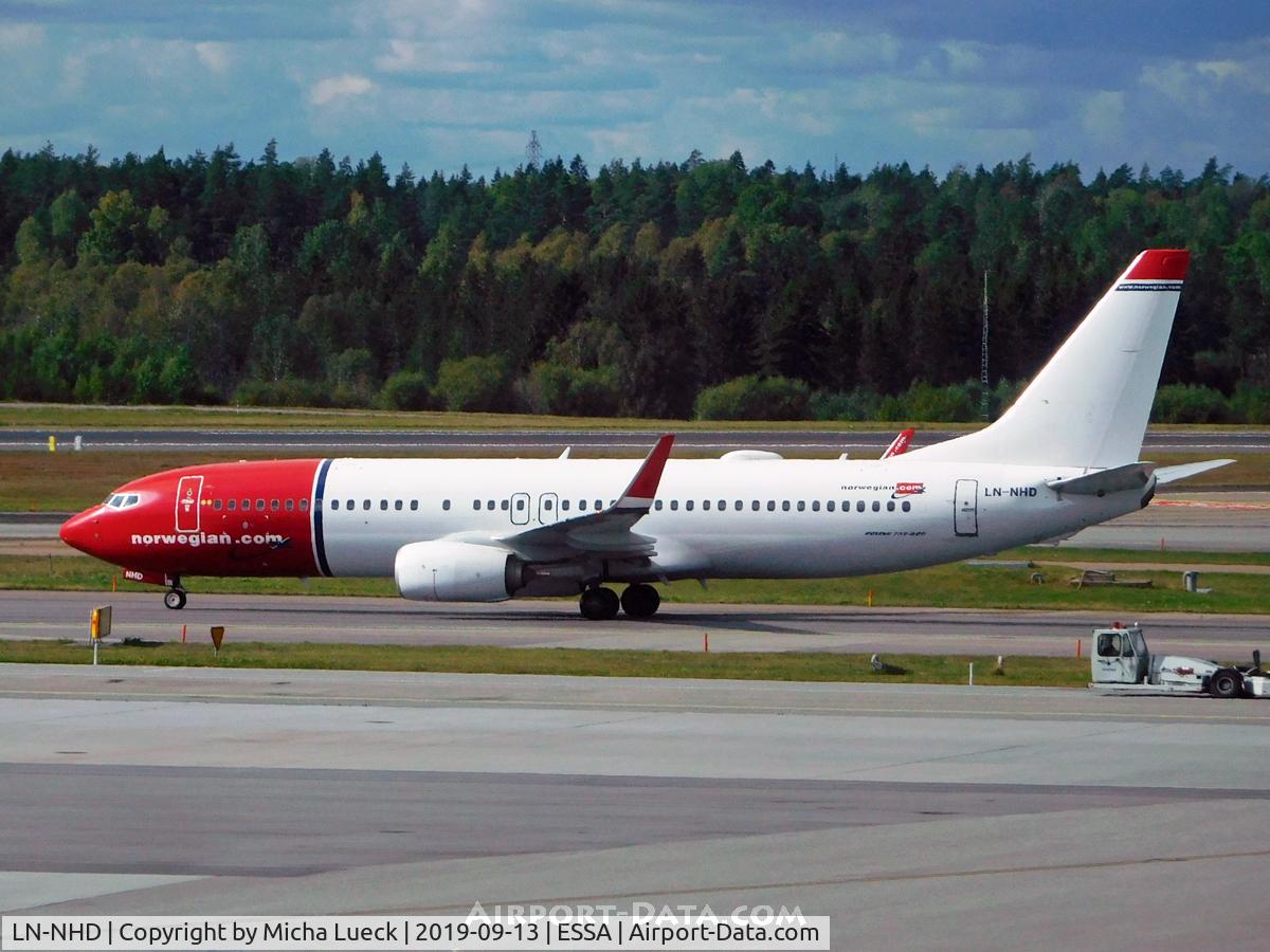 LN-NHD, 2015 Boeing 737-8JP C/N 41131, At Arlanda