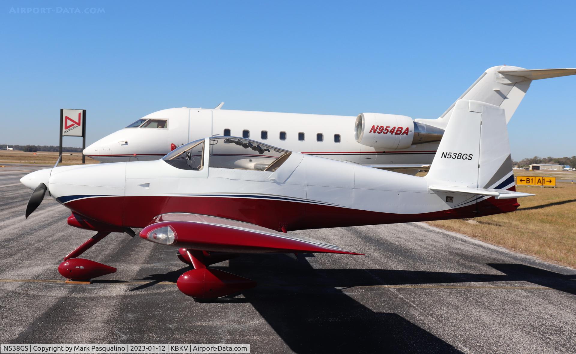 N538GS, Vans RV-7A C/N 70295, Vans RV-7A