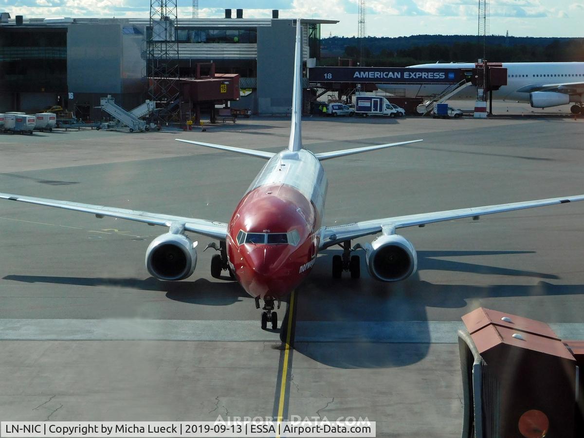 LN-NIC, 2012 Boeing 737-8JP C/N 38881, At Arlanda