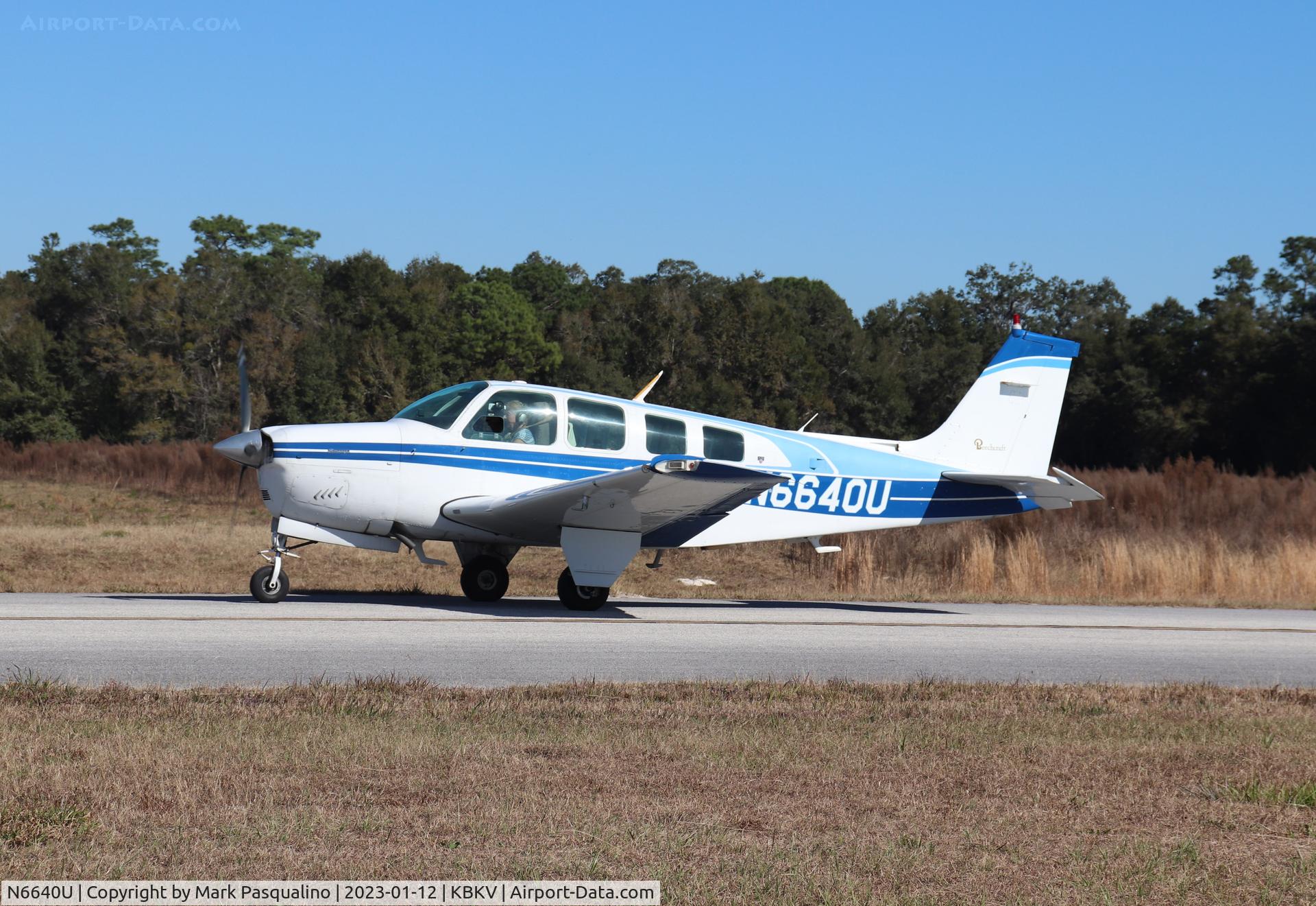 N6640U, 1979 Beech A36 Bonanza 36 C/N E-1537, Beech A36