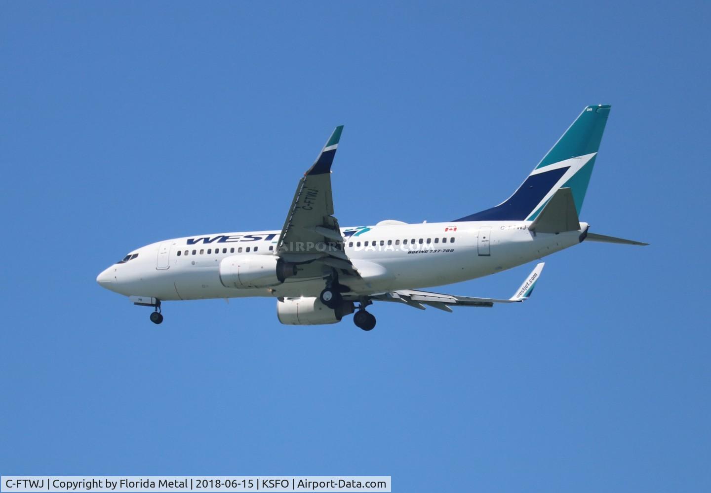 C-FTWJ, 2007 Boeing 737-7CT C/N 30713, WestJet 737-700 zx