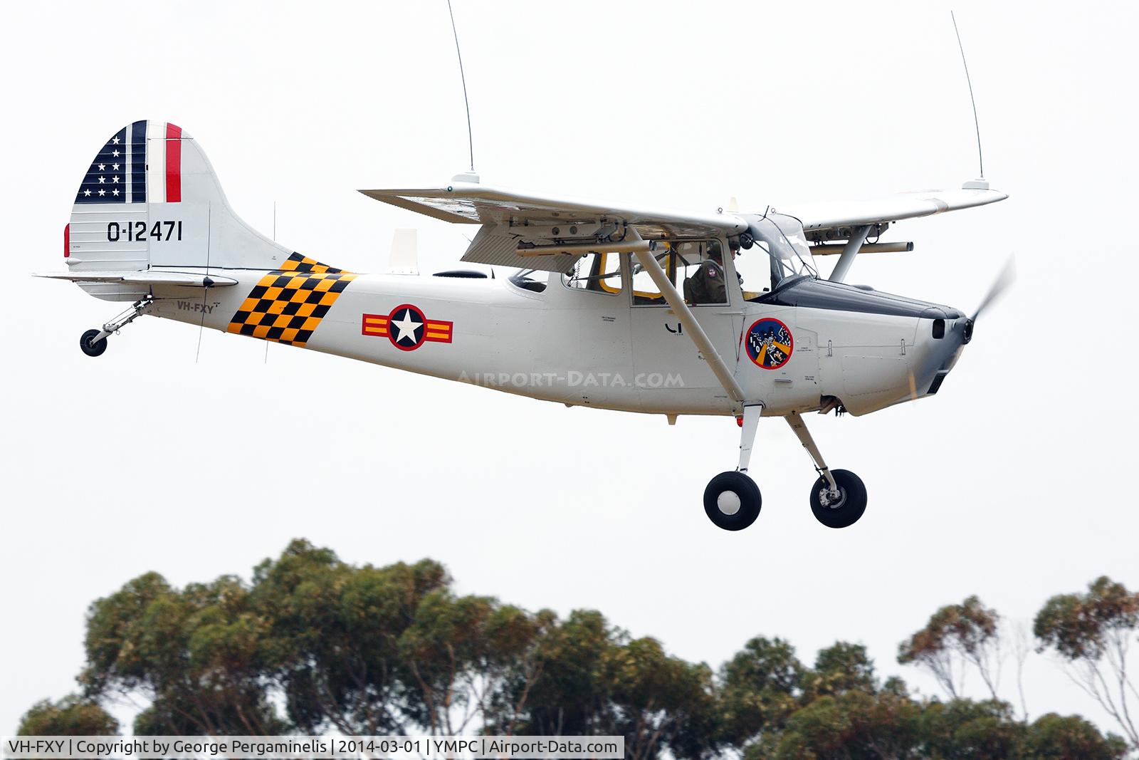 VH-FXY, 1953 Cessna O-1G Bird Dog C/N 22913, Airshow.