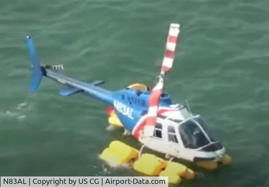 N83AL, 1979 Bell 206B C/N 2728, emergency water landing