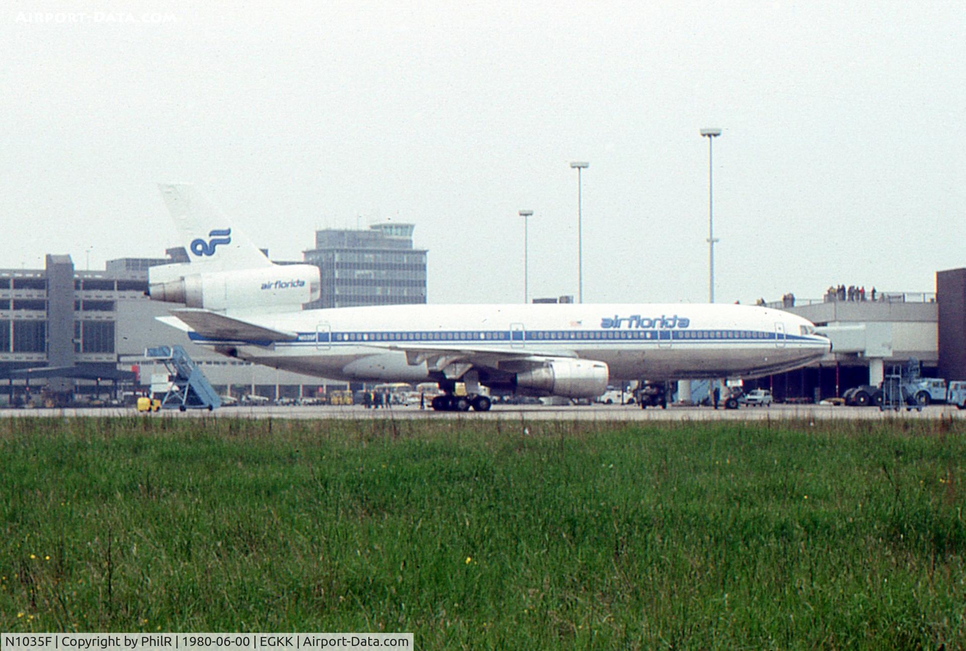 N1035F, 1978 McDonnell Douglas MD-10-30F C/N 46992, N1035F 1978 DC-10-30CF Air Florida LGW