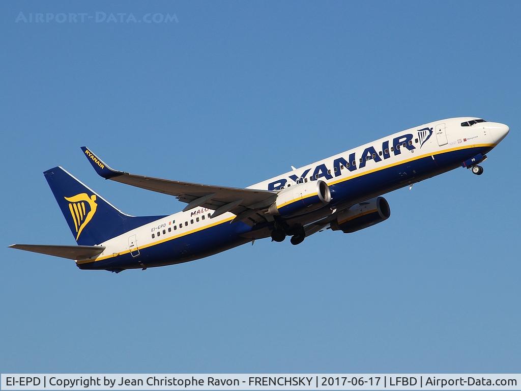 EI-EPD, 2011 Boeing 737-8AS C/N 40310, Ryanair