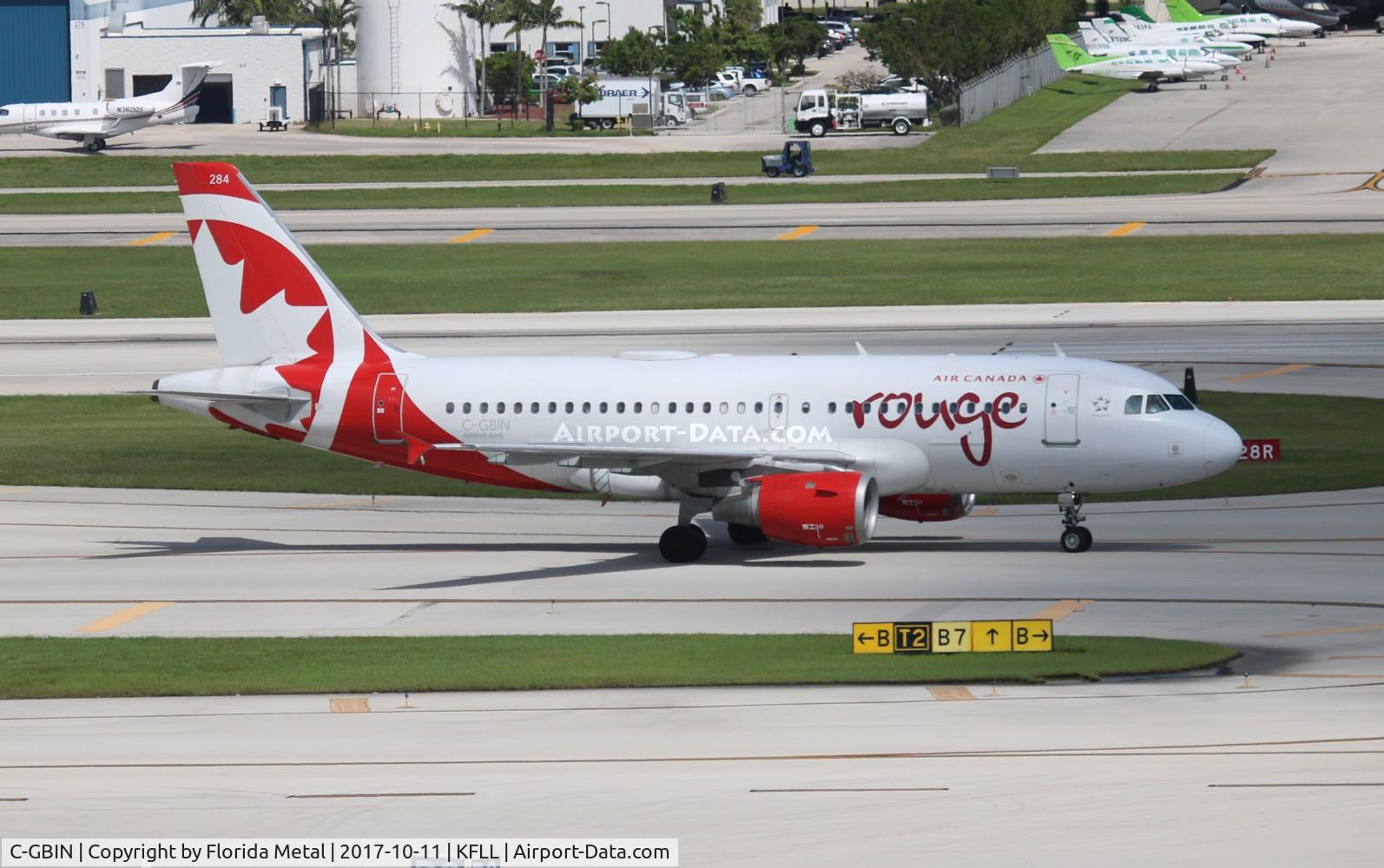 C-GBIN, 1998 Airbus A319-114 C/N 845, Rouge A319 zx