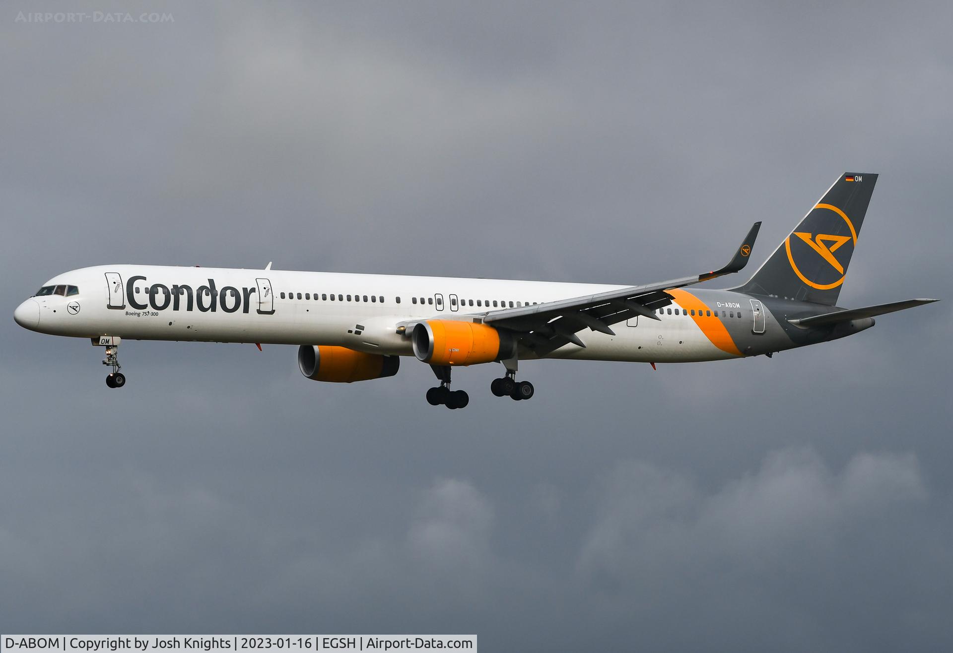 D-ABOM, 2000 Boeing 757-330 C/N 29022, Arriving For Respray.