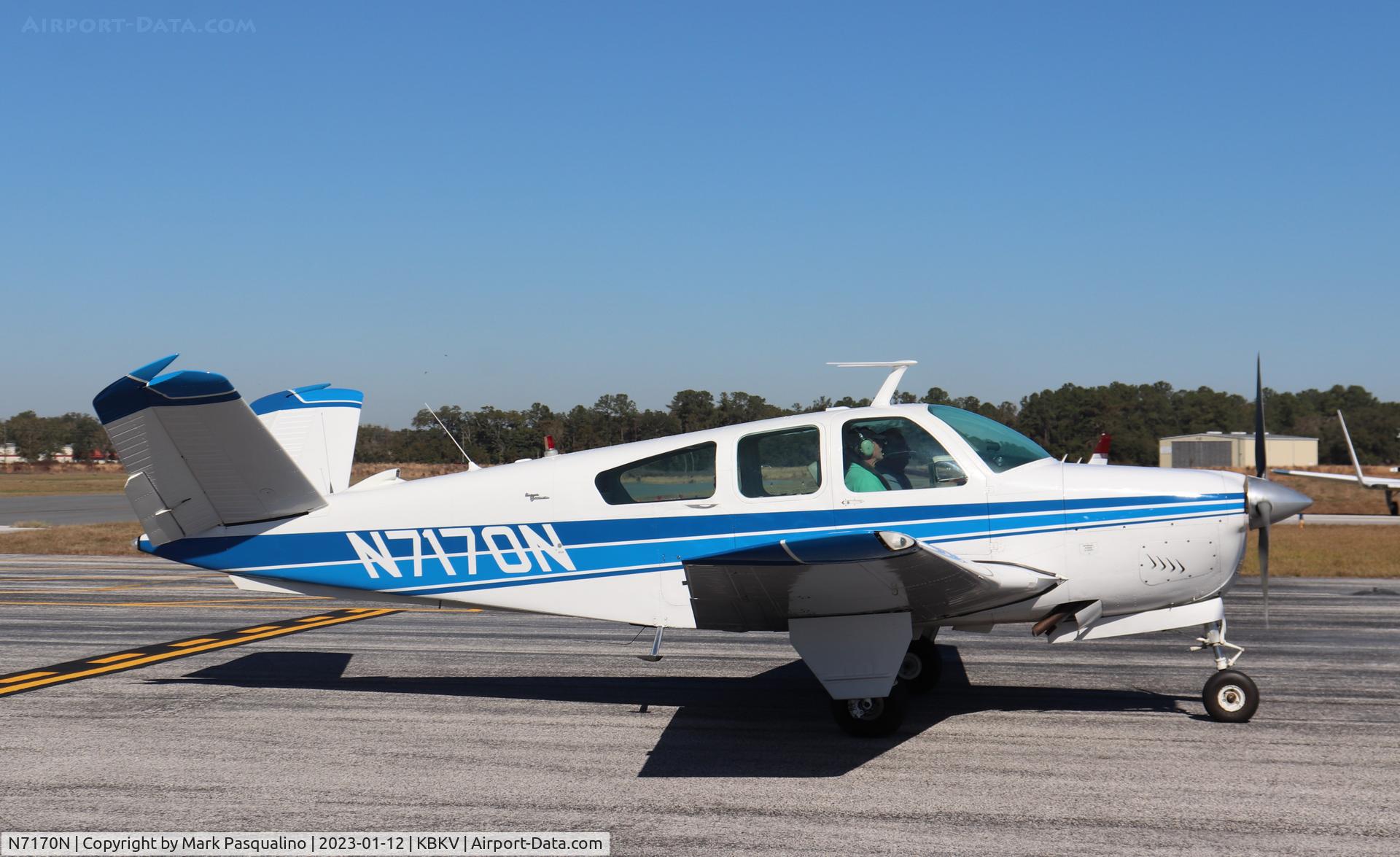 N7170N, 1968 Beech V35A Bonanza C/N D-8696, Beech V35A