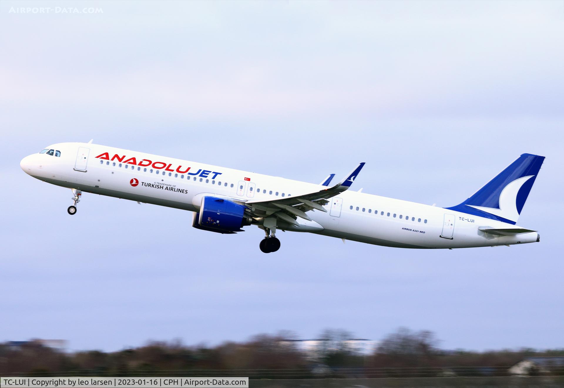 TC-LUI, 2022 Airbus A321-271NX C/N 10756, Copenhagen 16.1.2023