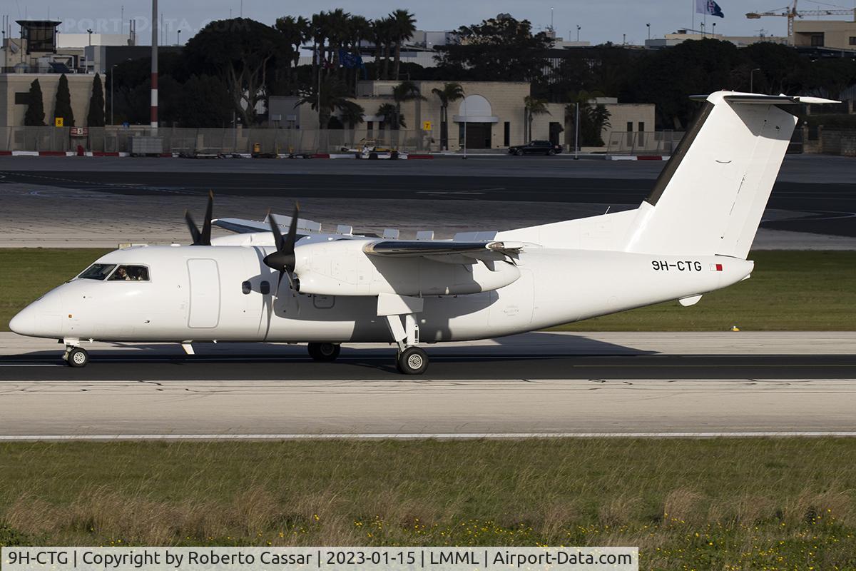 9H-CTG, 1990 De Havilland Canada DHC-8-102 Dash 8 C/N 222, Runway 31