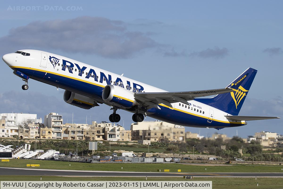9H-VUU, 2021 Boeing 737-8-200 MAX C/N 65883, Runway 31