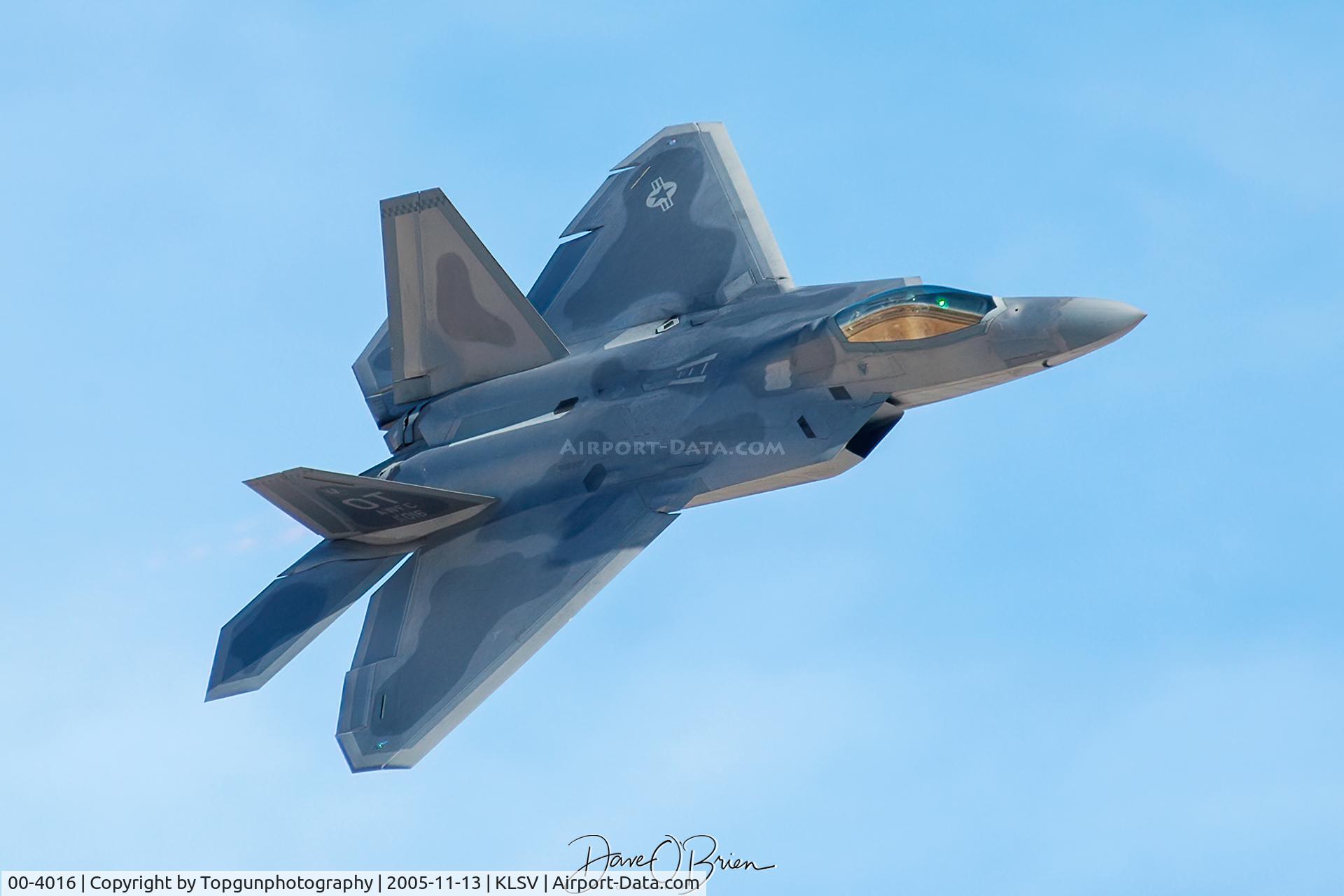 00-4016, 2000 Lockheed Martin F/A-22A Raptor C/N 4016, Raptor Demo photo pass