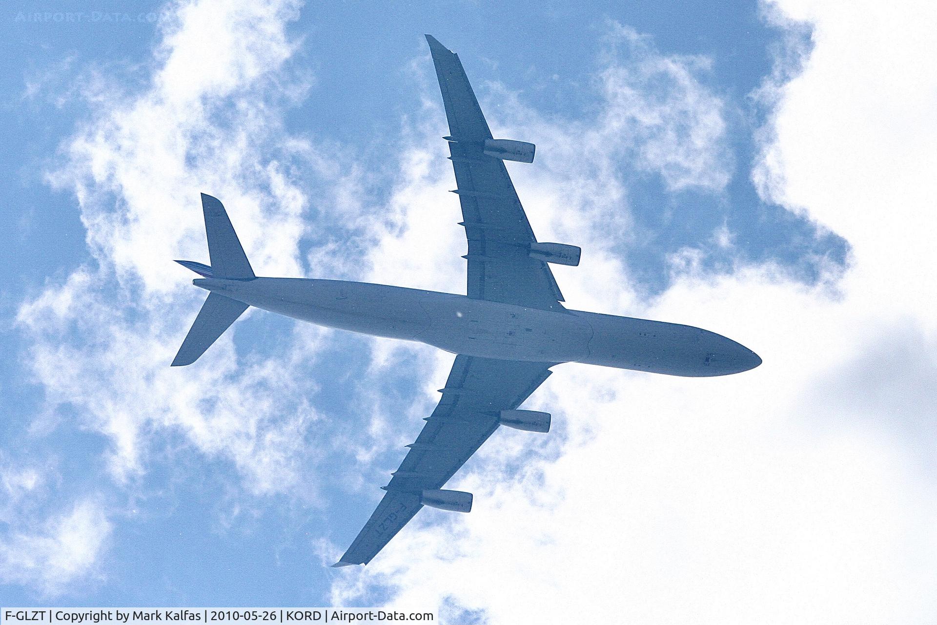 F-GLZT, 2000 Airbus A340-313X C/N 319, Air France Airbus A340-313X, F-GLZT on approach to ORD