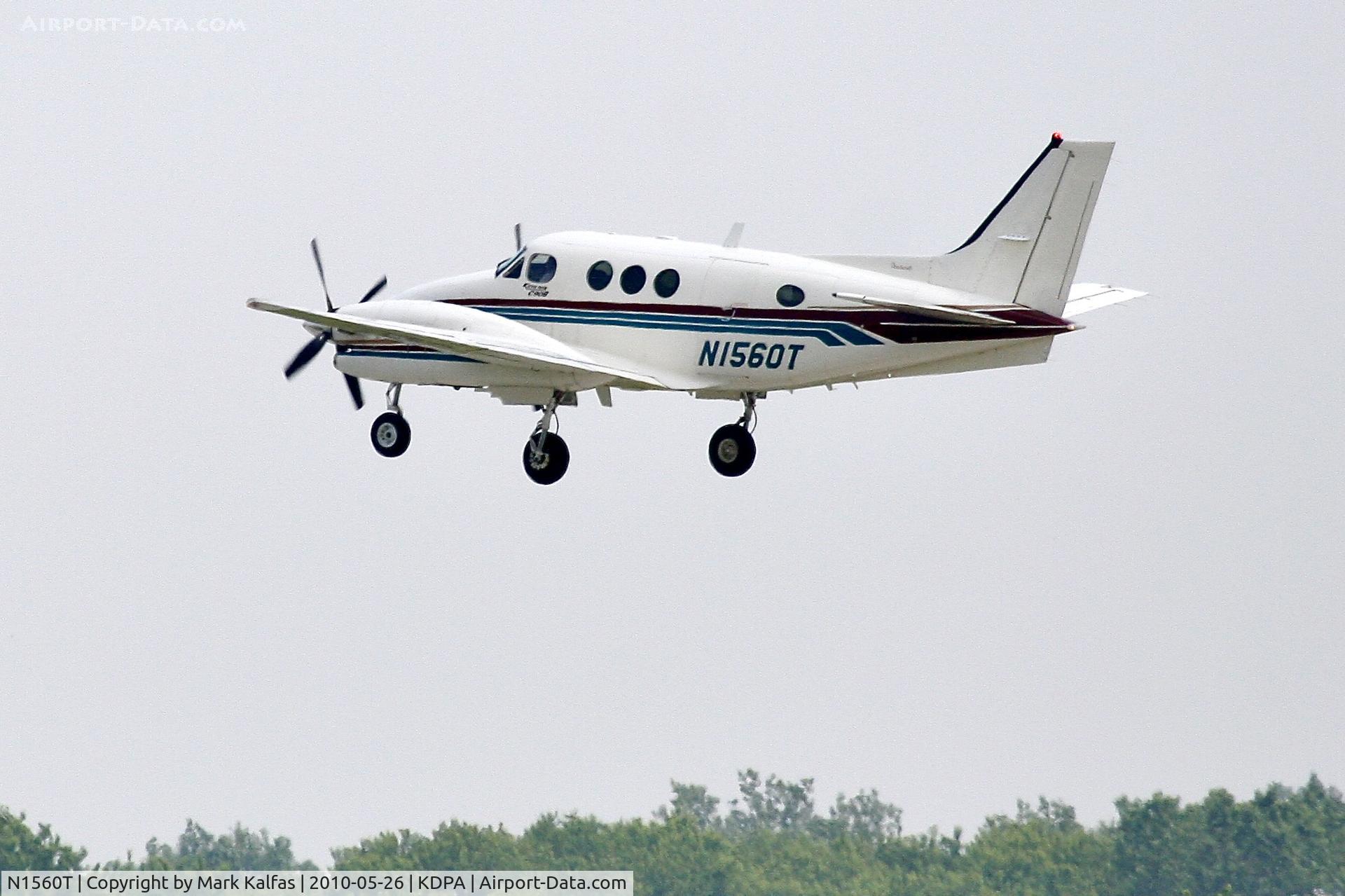 N1560T, 1994 Beech C90A King Air C/N LJ-1357, BLACK OAK LEASING LLC, Beechcraft King Air 90 N1560T DEPARTING on 2L KDPA