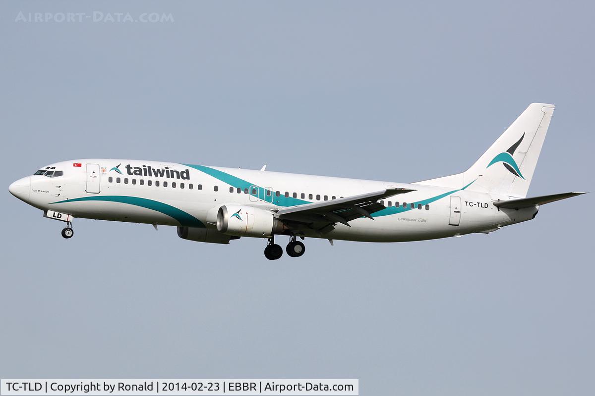 TC-TLD, 1996 Boeing 737-4Q8 C/N 28199, at bru