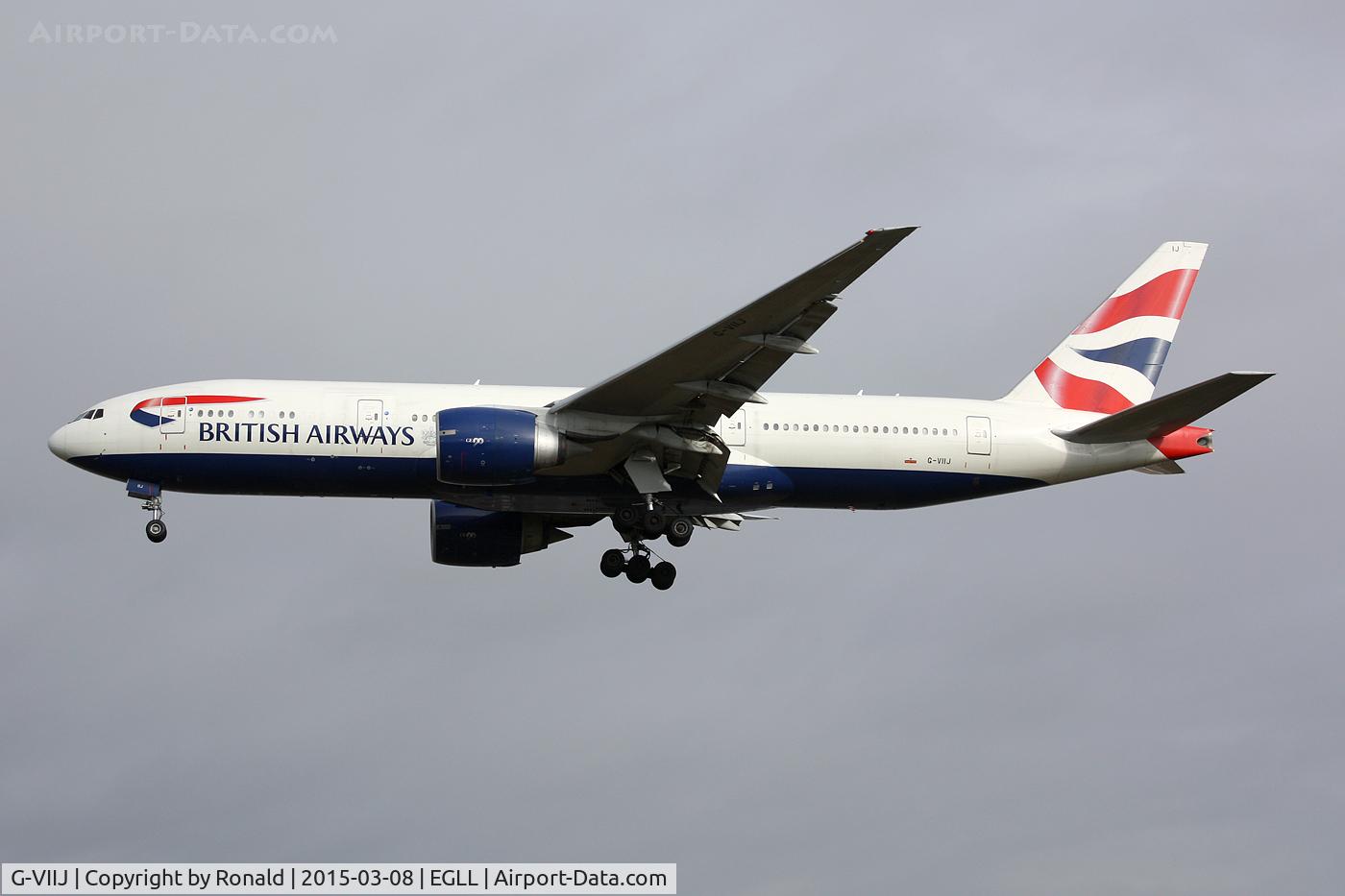G-VIIJ, 1997 Boeing 777-236/ER C/N 27492, at lhr