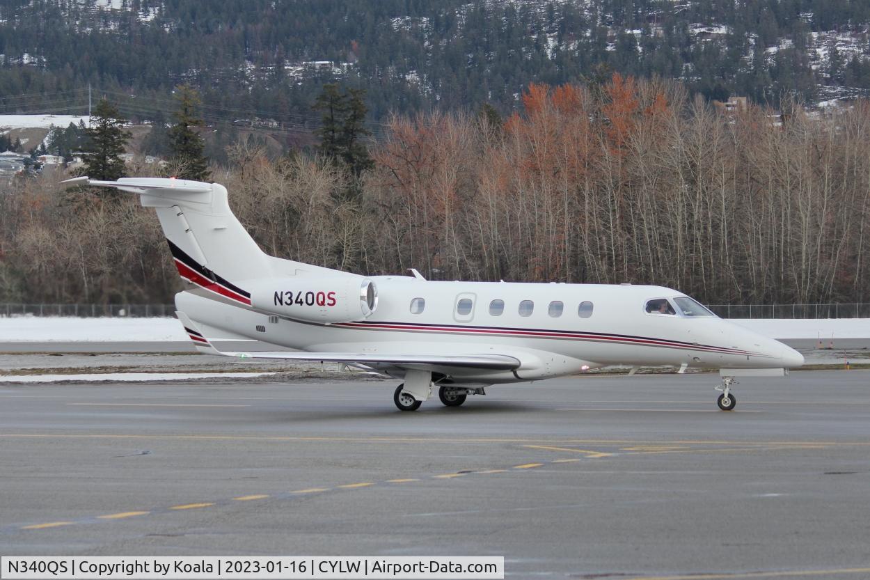 N340QS, 2014 Embraer EMB-505 Phenom 300 C/N 50500189, Departure to Spokane.