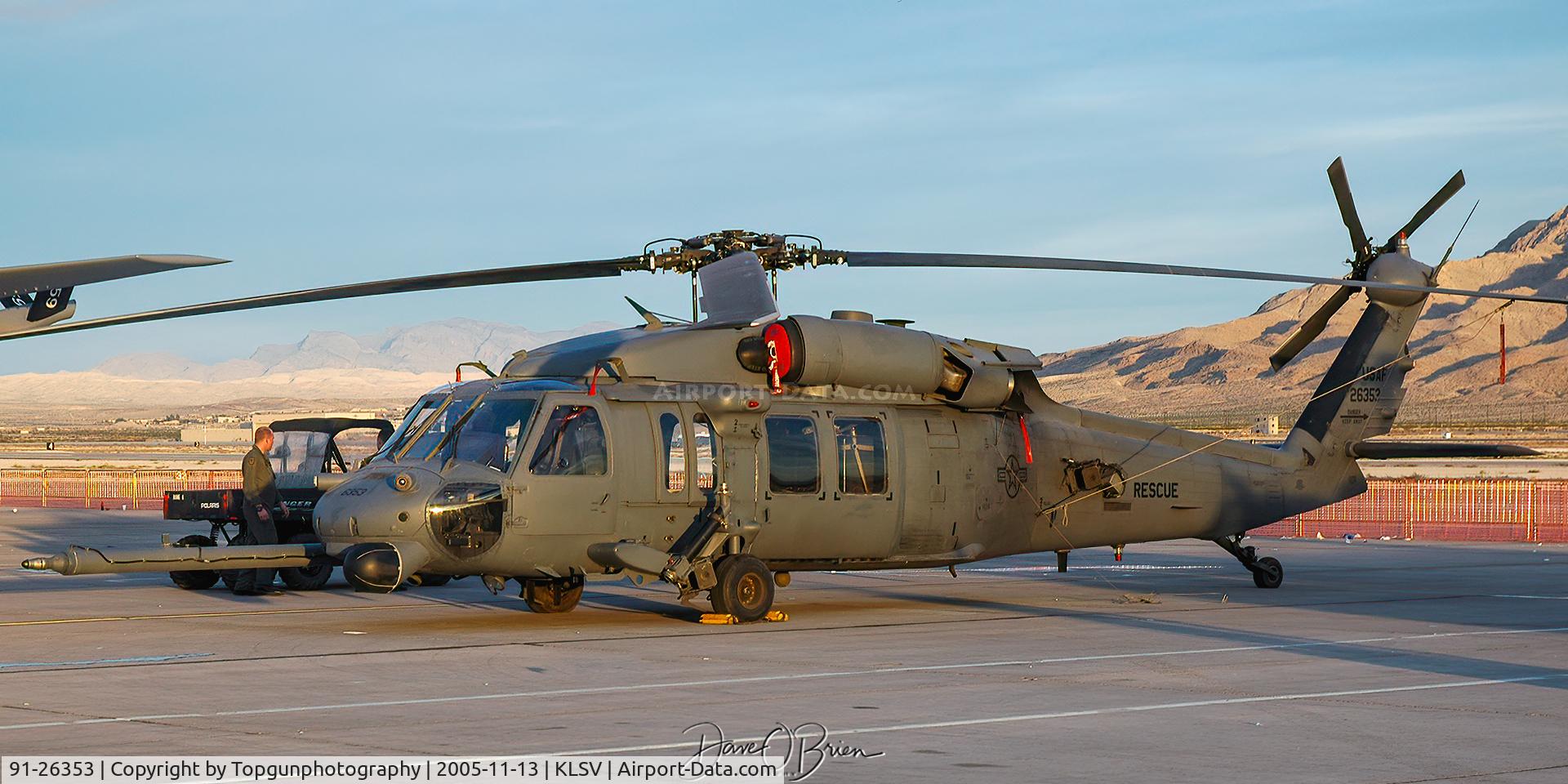 91-26353, 1991 Sikorsky HH-60G Pave Hawk C/N 70-1654, 56th RQS
