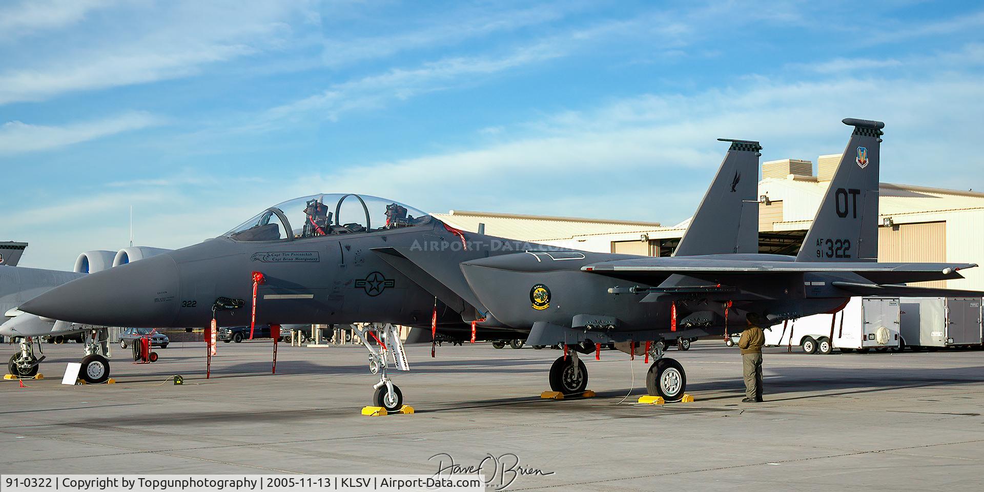 91-0322, 1991 McDonnell Douglas F-15E Strike Eagle C/N 1229/E187, 422nd TES