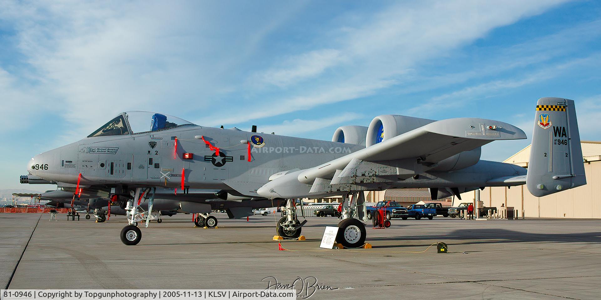 81-0946, 1981 Fairchild Republic A-10A Thunderbolt II C/N A10-0641, 66th WPS