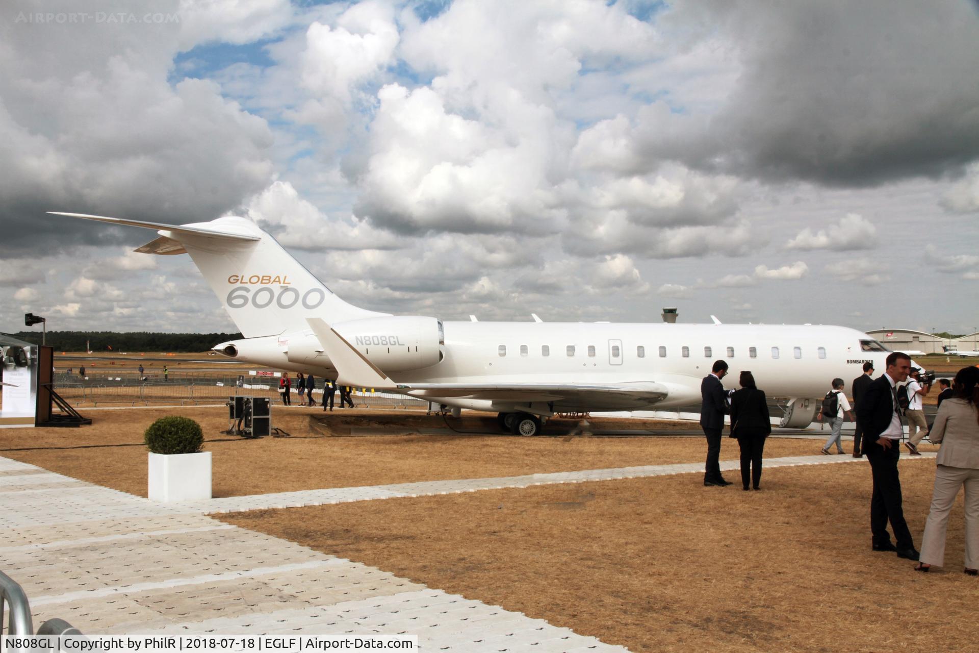 N808GL, 2017 Bombardier BD 700-1A10 Global 6000 C/N 9008, N808GL 2017 Bombardier Global 6000 FIA