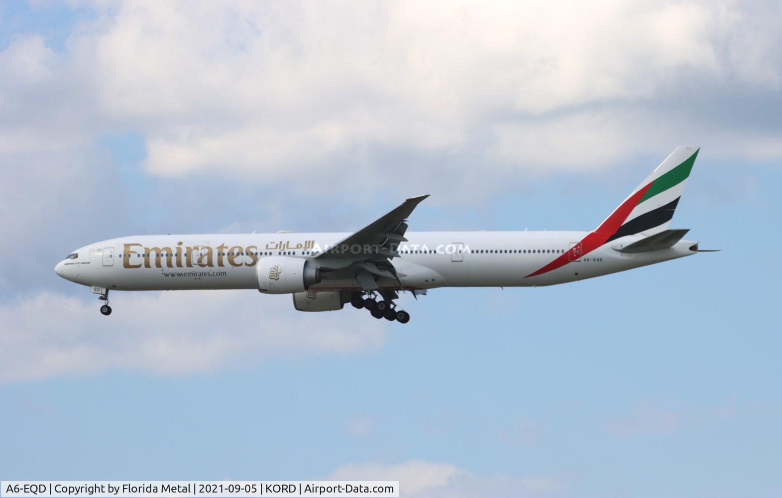 A6-EQD, 2017 Boeing 777-31H/ER C/N 42352, ORD 2021