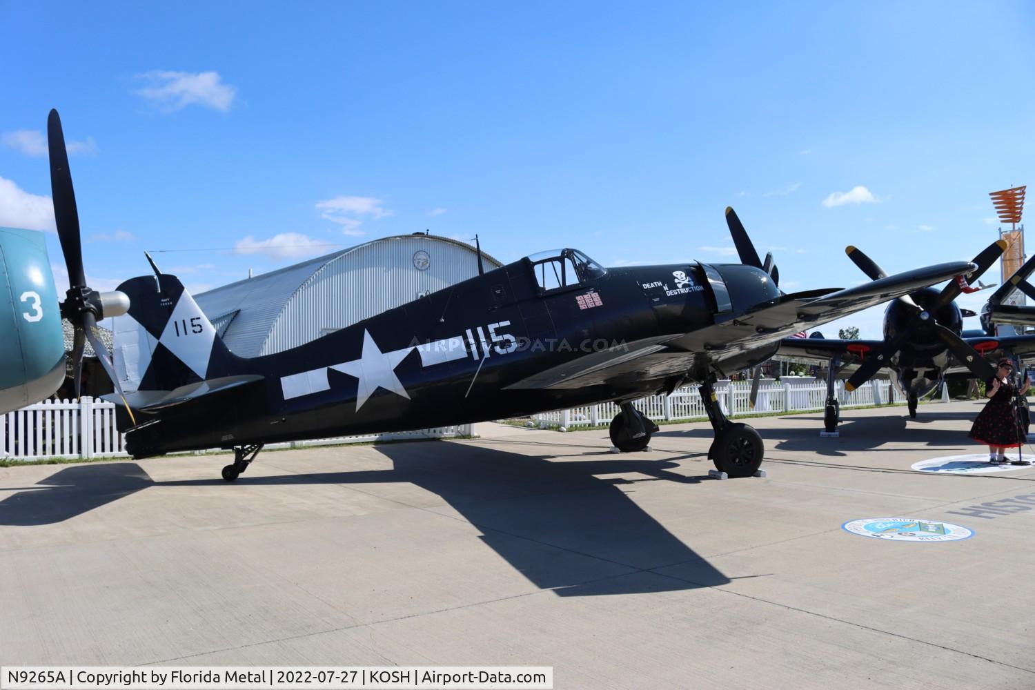 N9265A, Grumman F6F-5 Hellcat C/N A-9790, F6F Hellcat zx
