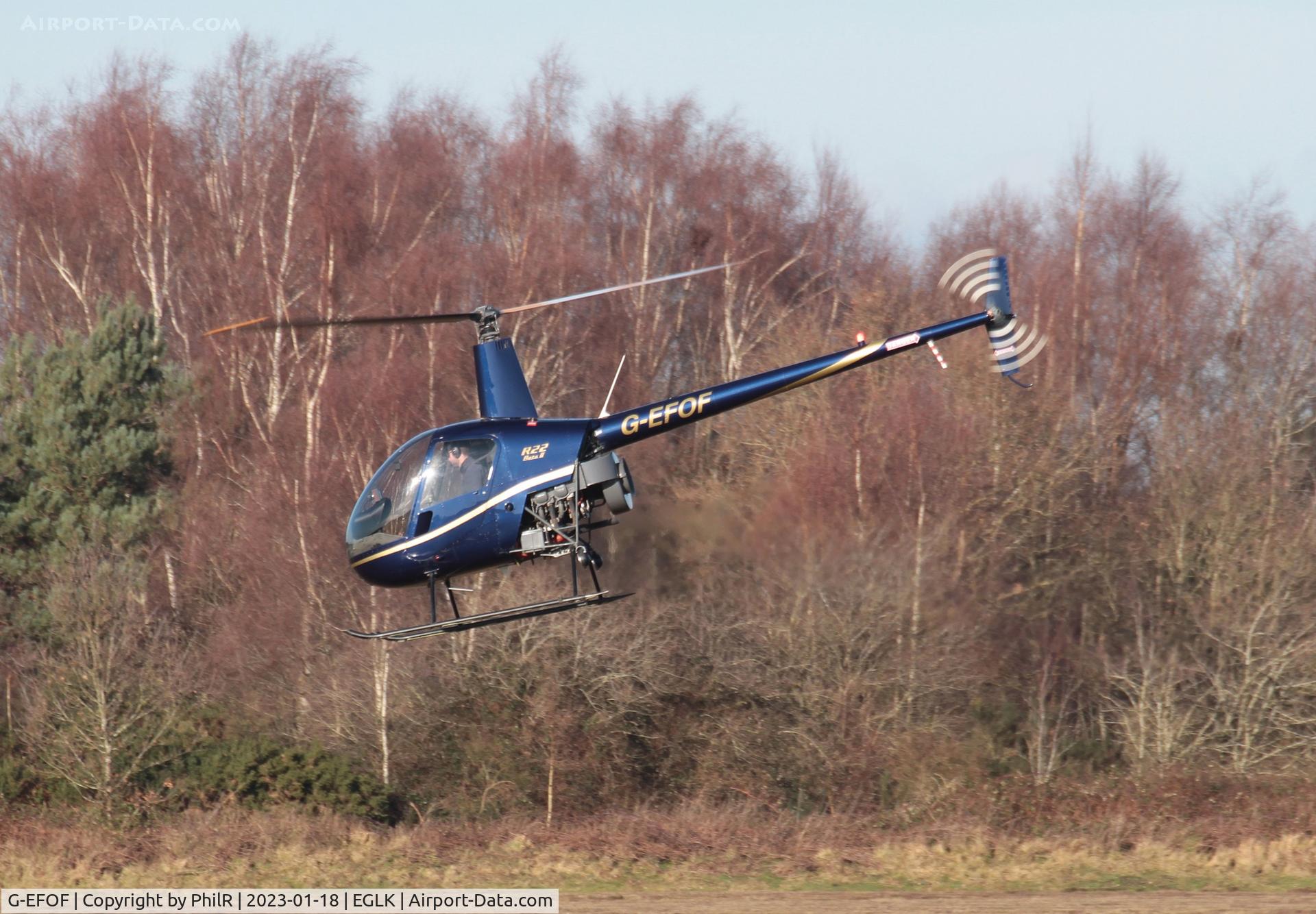 G-EFOF, 2004 Robinson R22 Beta C/N 3605, G-EFOF 2004 Robinson R22 Beta Blackbushe
