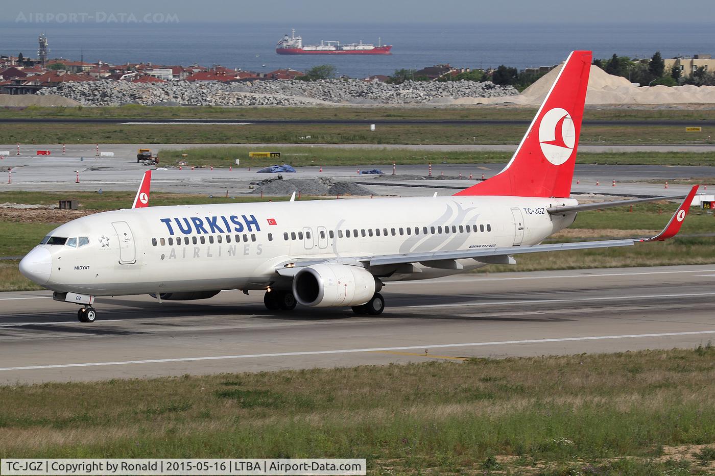 TC-JGZ, 2008 Boeing 737-8F2 C/N 35789, at ist