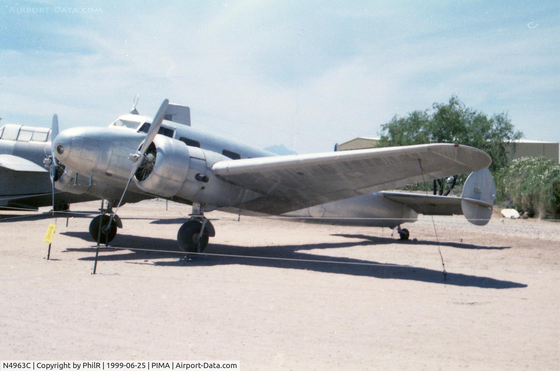 N4963C, 1934 Lockheed 10A Electra C/N 1011, N4963C 1935 Lockheed L-10A Electra  Pima