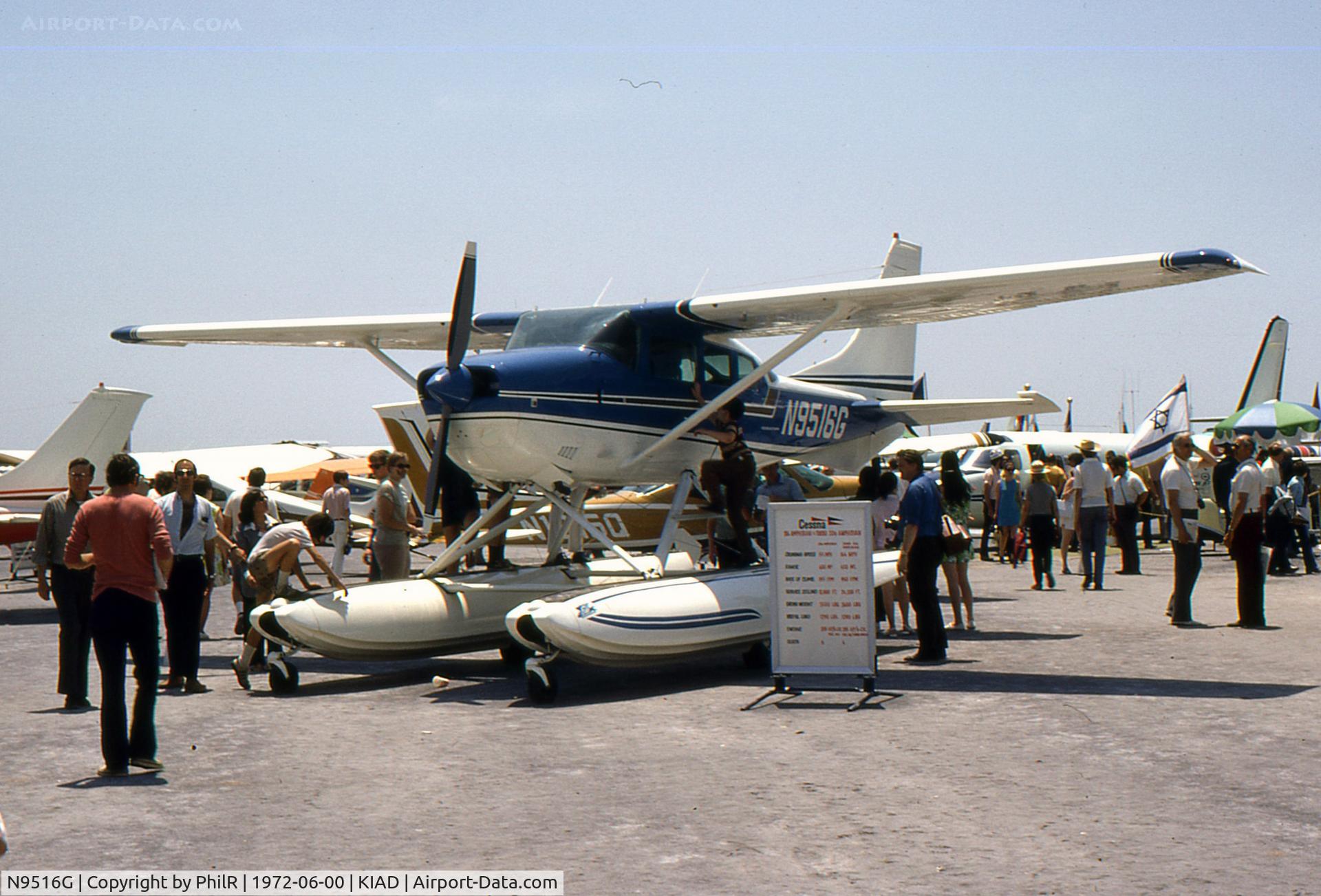 N9516G, 1971 Cessna U206F Stationair C/N U20601716, N9516G 1971 Cessna U206F Floatplane Transpo 72 IAD