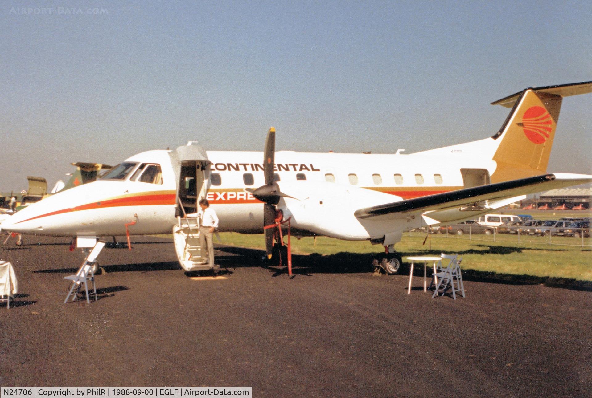 N24706, 1988 Embraer EMB-120RT Brasilia C/N 120093, N24706 1988 Embraer 120RT Brasilia Continental Express FAB