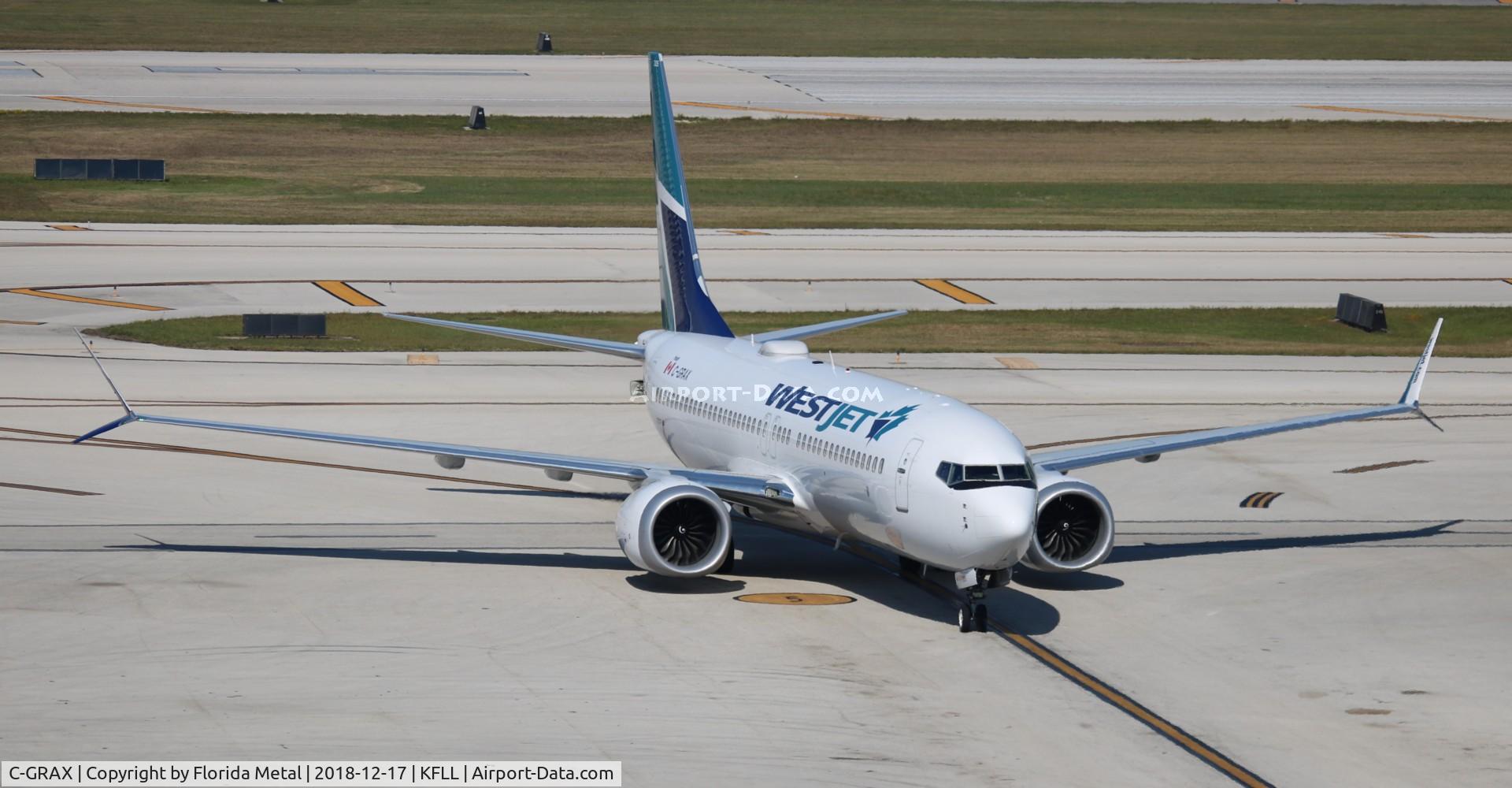C-GRAX, 2017 Boeing 737-8 MAX C/N 60513, WestJet 737-8 MAX