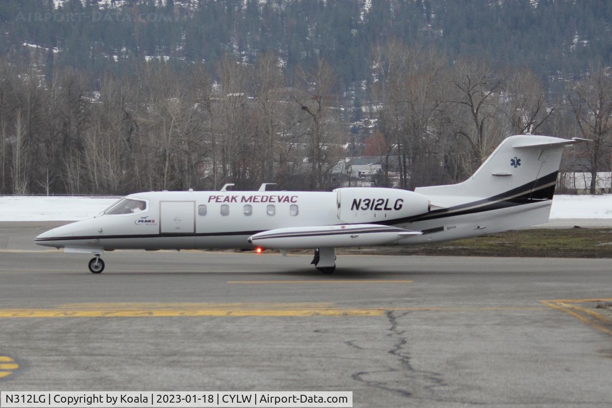 N312LG, 1982 Gates Learjet 35A C/N 35-489, Arrival from Scottsdale (SCF, AZ).