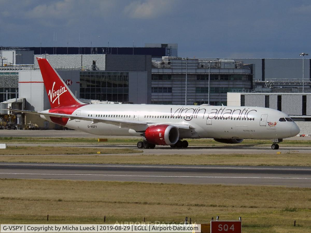 G-VSPY, 2015 Boeing 787-9 Dreamliner Dreamliner C/N 37973, At Heathrow