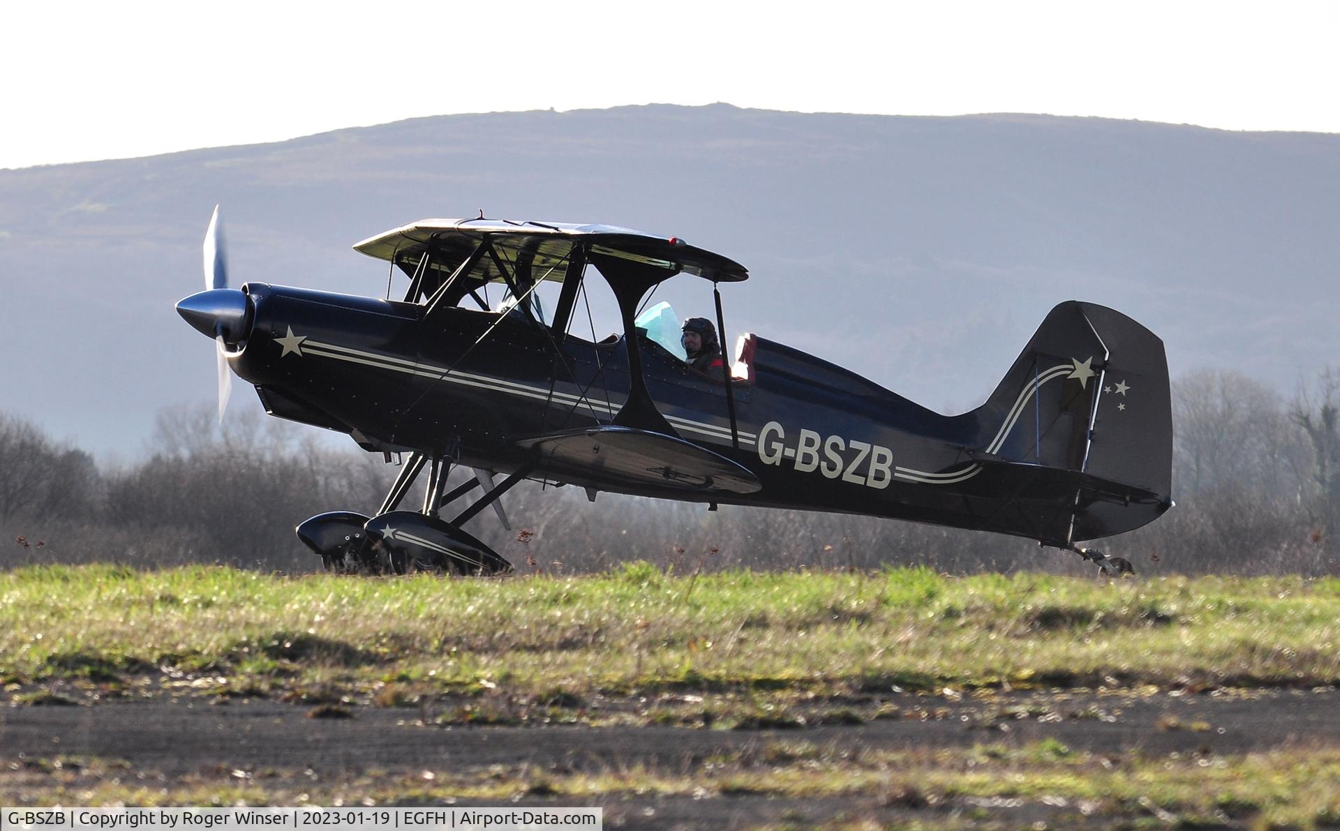 G-BSZB, 1981 Stolp SA-300 Starduster Too C/N 545, Resident Starduster Too returning to base.