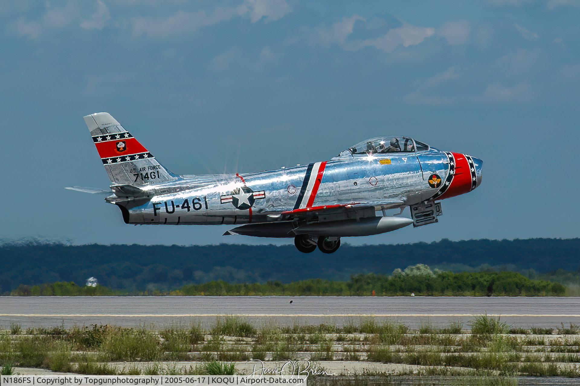 N186FS, 1956 Canadair CL-13B Sabre 6 C/N 1461, Sabre lifting off